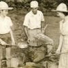 Wyatt, on the left, as a boy at Berry Water Gardens
